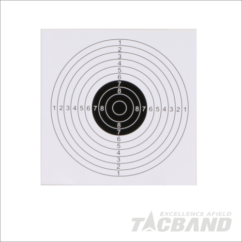 STP0117 | Bullseye Paper Targets for Airsoft Shooting | 17x17cm