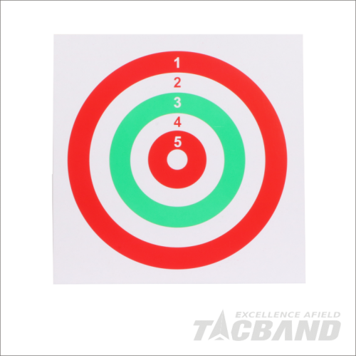 STP0114 | Bullseye Paper Targets for Airsoft Shooting | 14x14cm